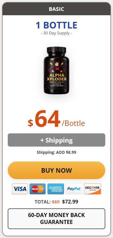 Alpha Xploder 1 bottle Price